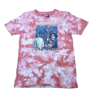 Biggie Smalls Just Playing Retro Style Hip Hop Tshirt Kids SZ M